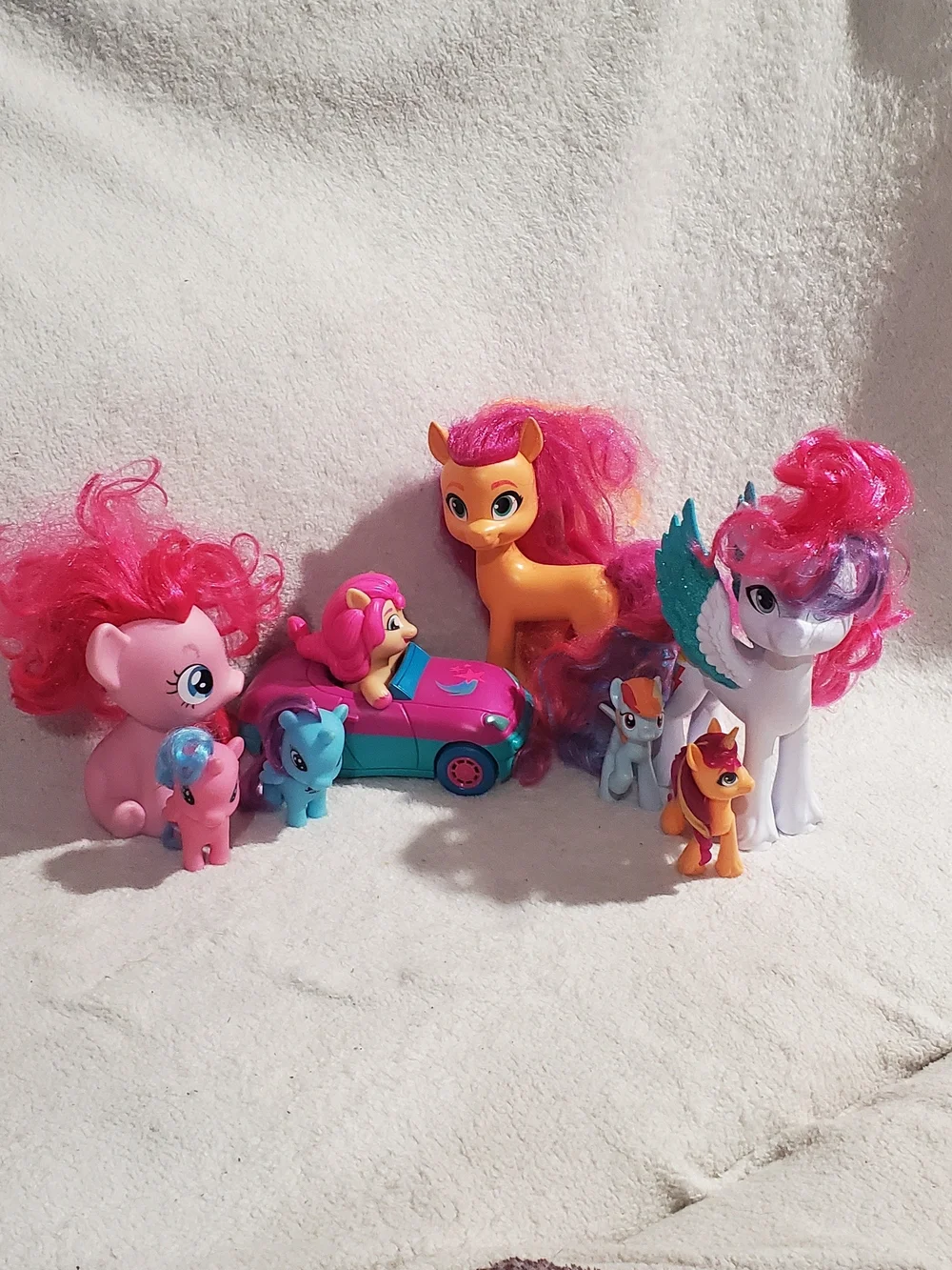 My Little Pony Figures Set with Pink and Orange Ponies